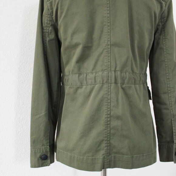 NEW Banana Republic Olive Green Twill Army Military Cargo Utility Jacket, XXSP - Picture 13 of 14